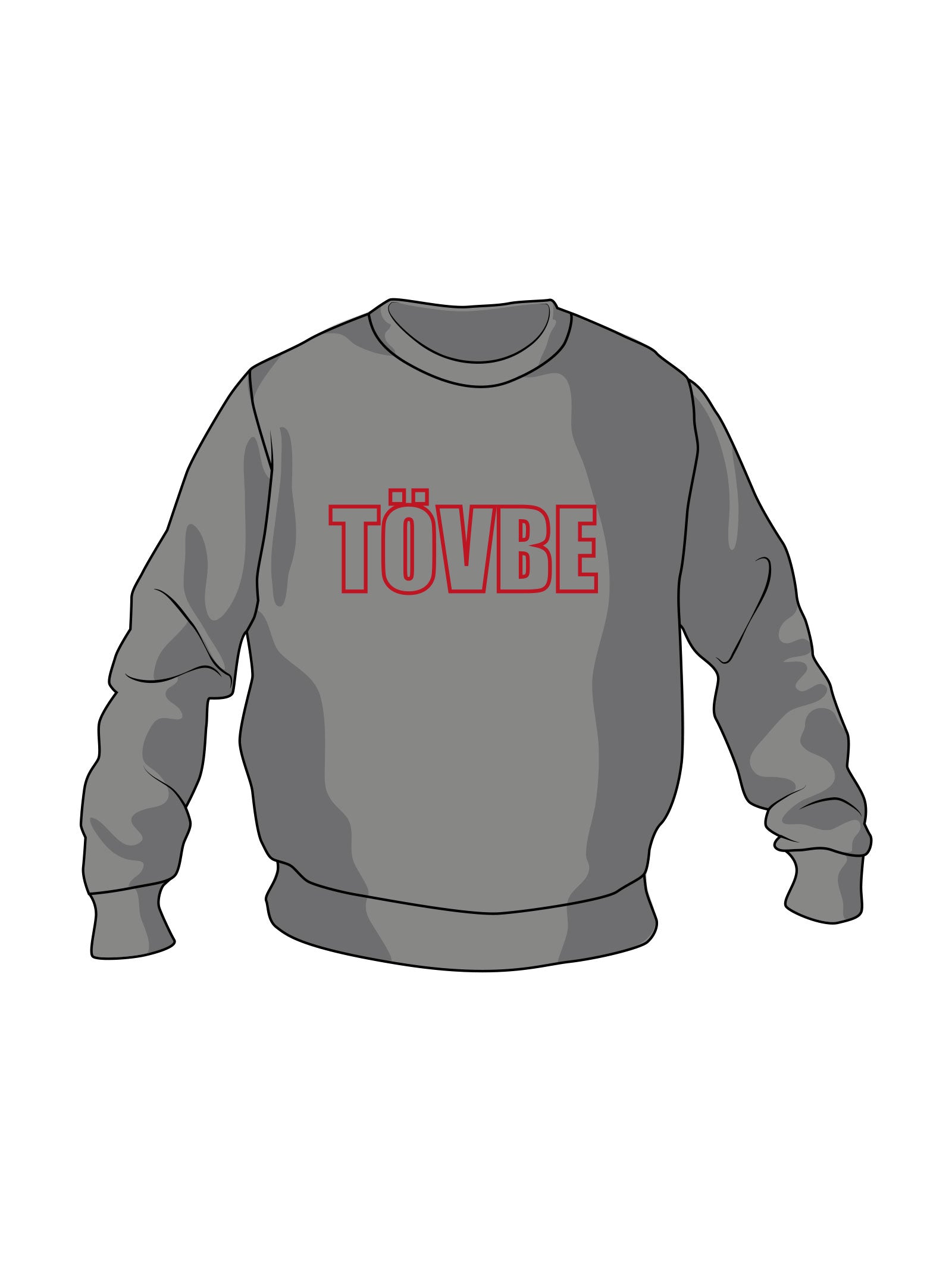 Sweatshirt TÖVBE Schrift rot