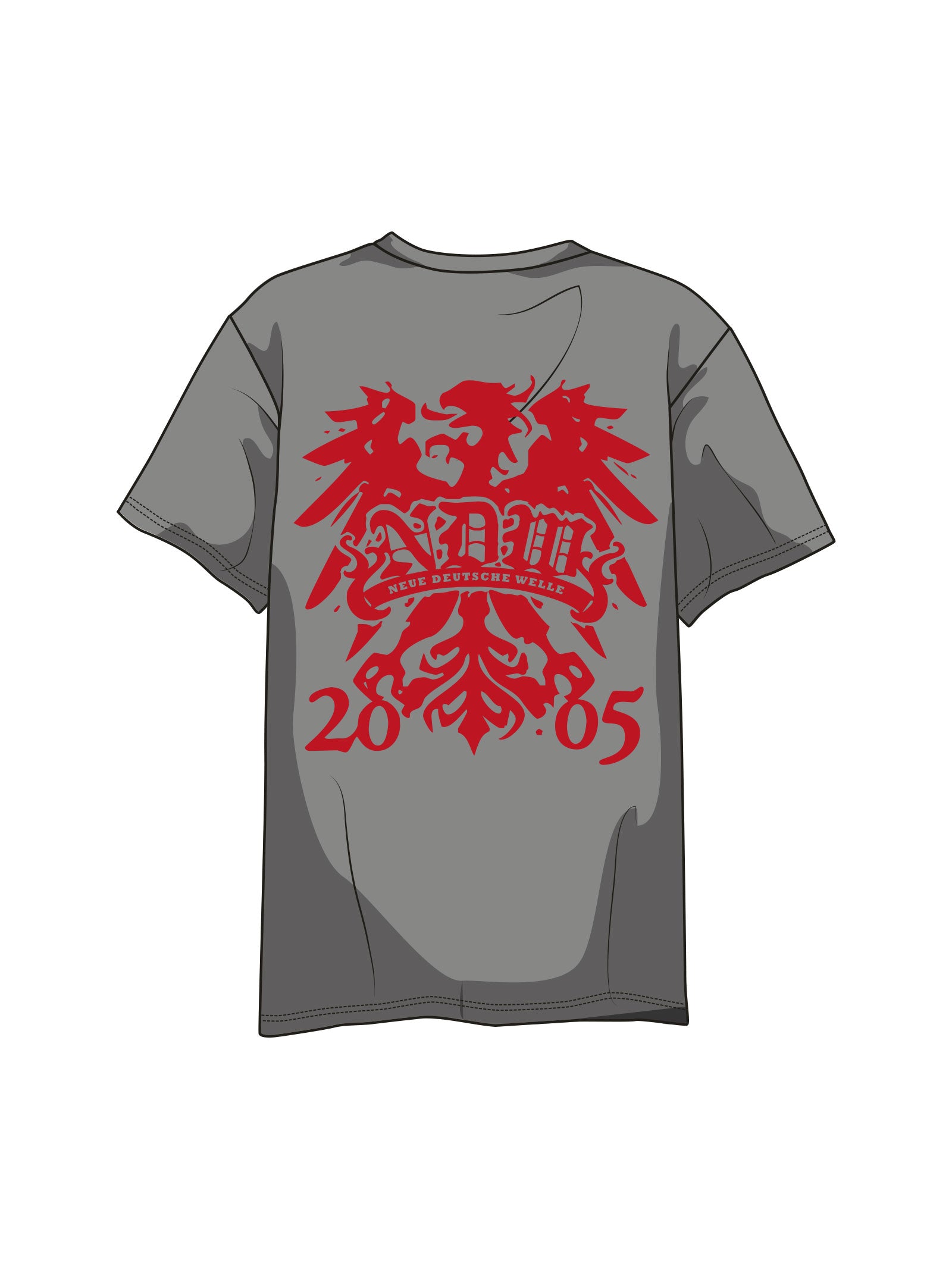 T-Shirt TÖVBE Schrift rot