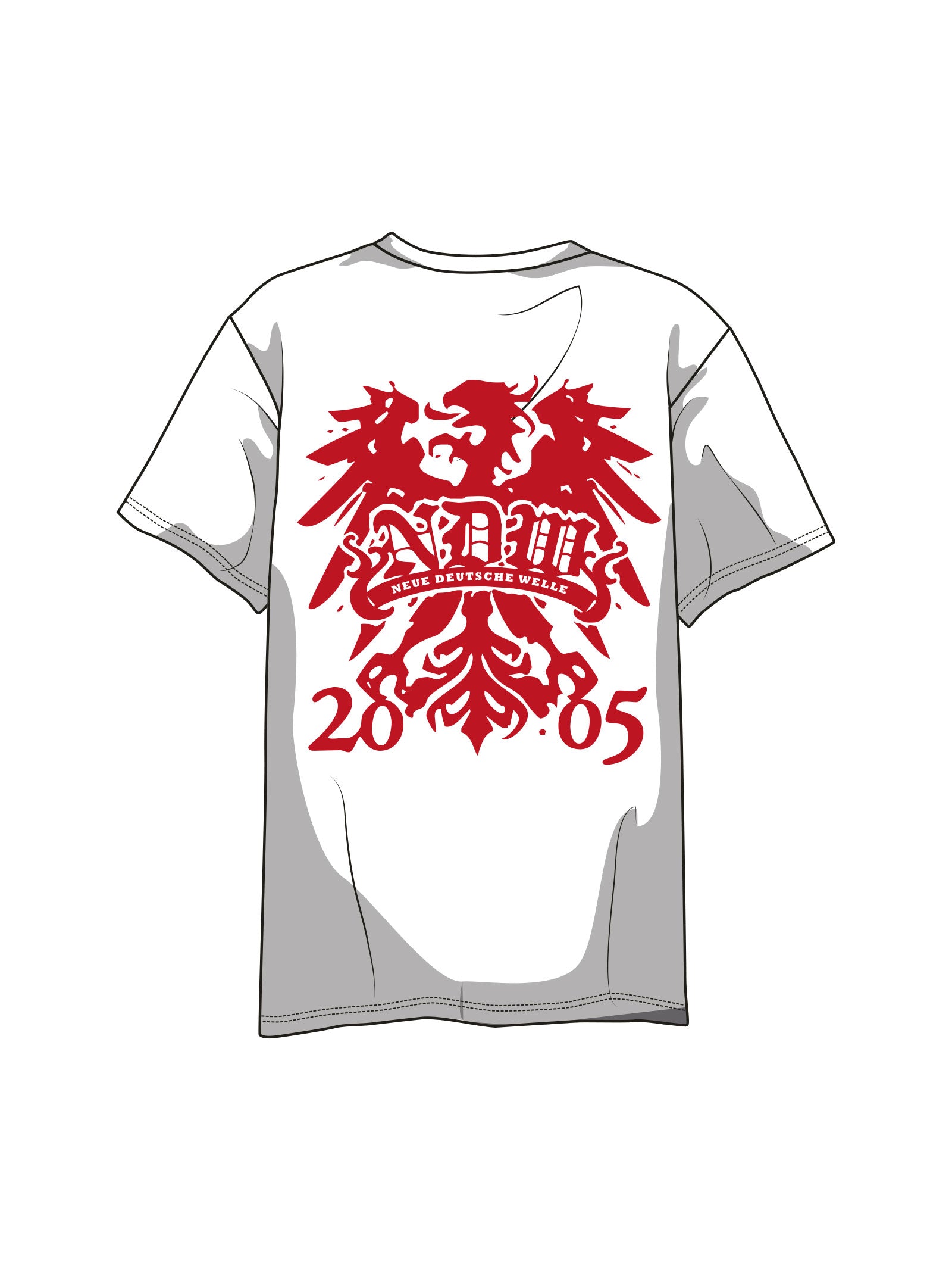 T-Shirt TÖVBE Schrift rot