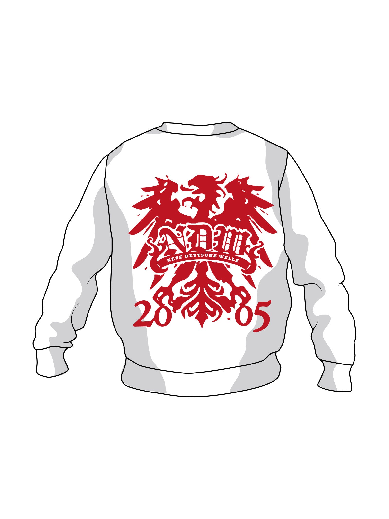 Sweatshirt TÖVBE Schrift rot