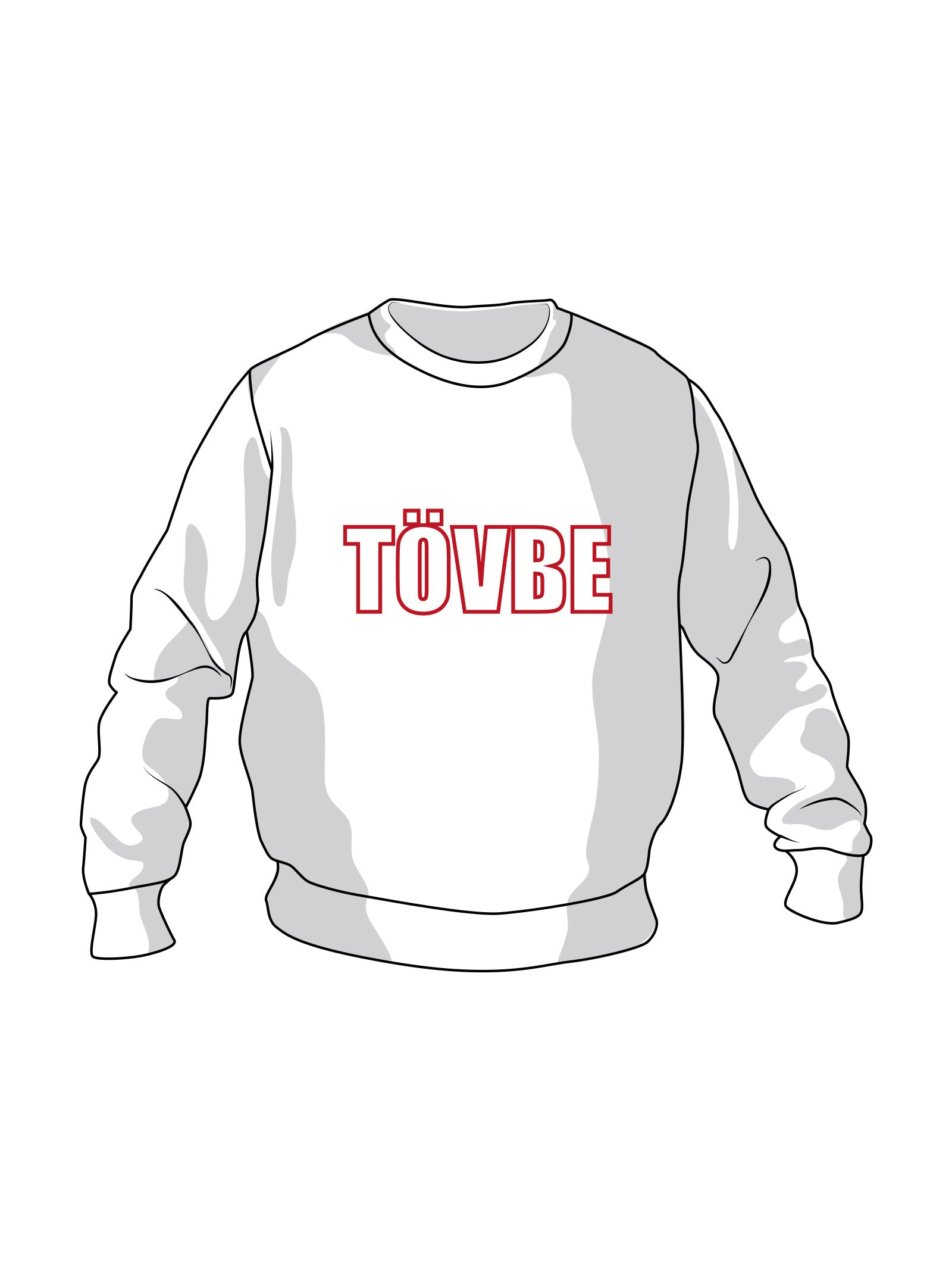 Sweatshirt TÖVBE Schrift rot