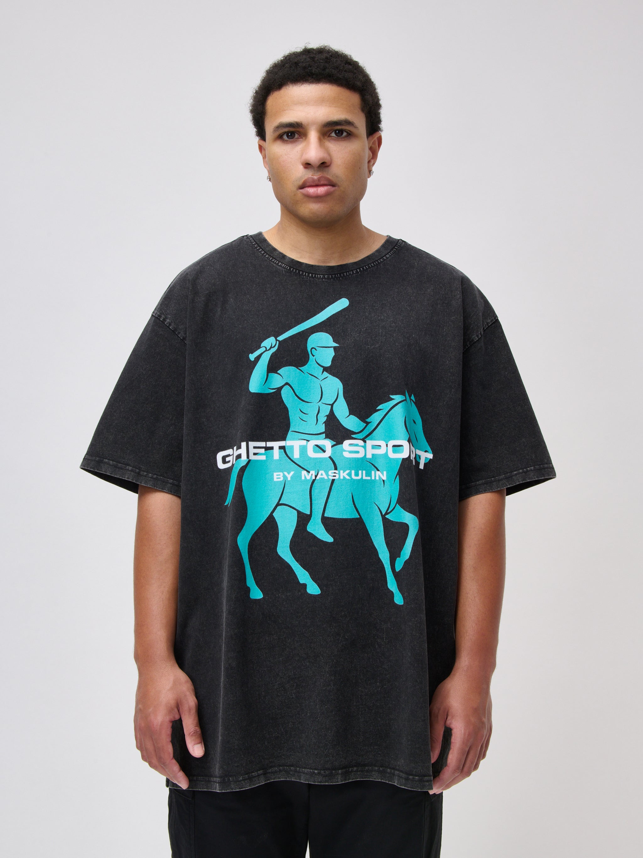 T-Shirt Rider Blue - dark grey