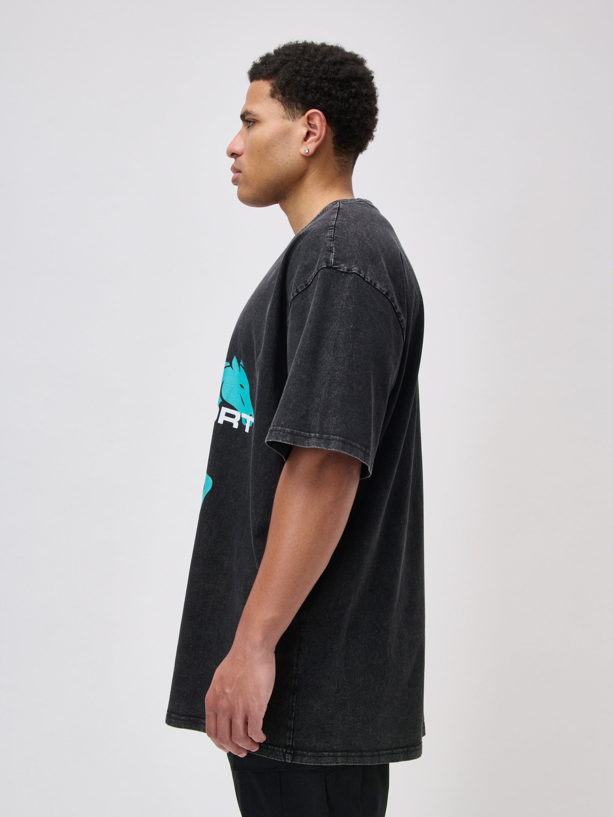 T-Shirt Rider Blue - dark grey