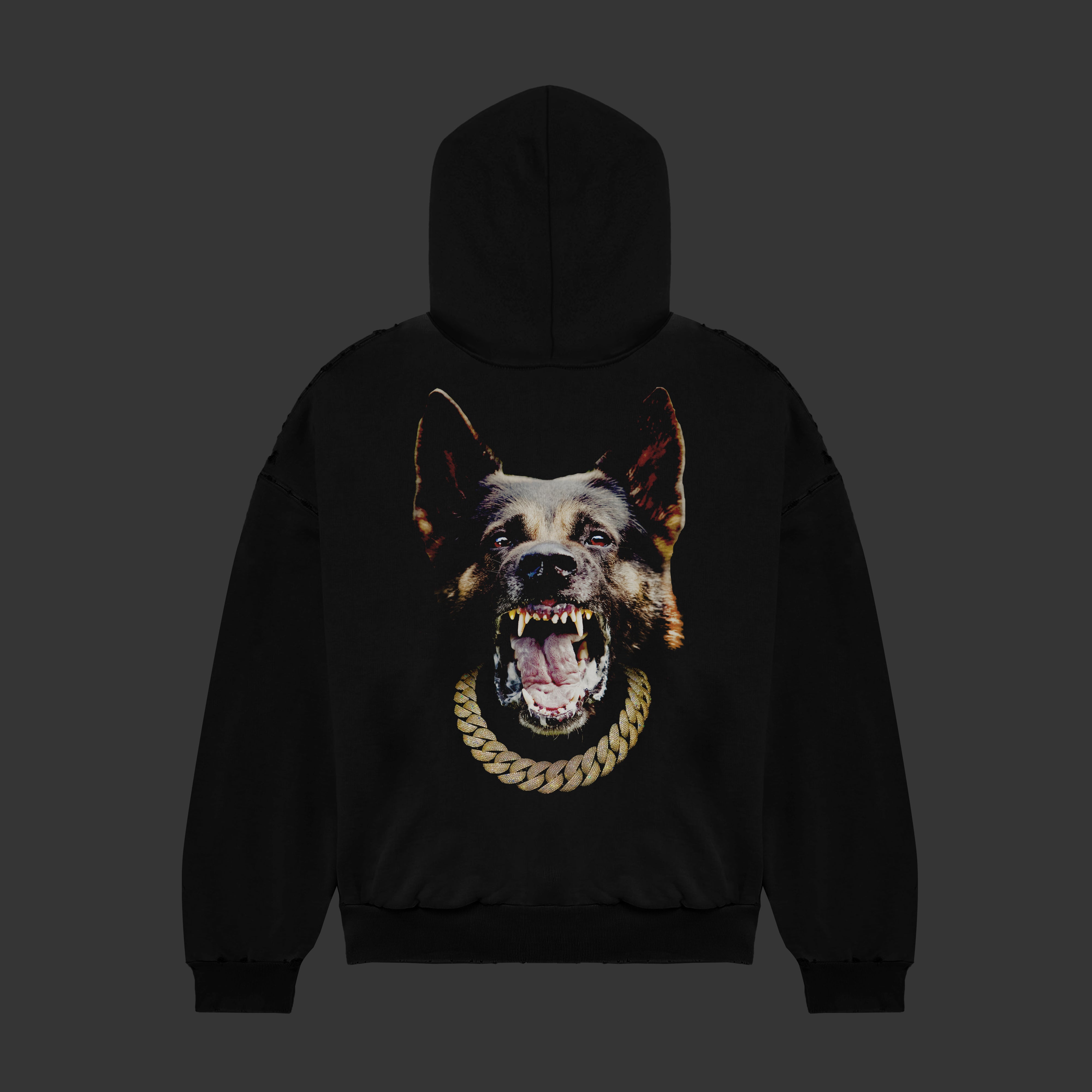 Zip Hoody Dog black