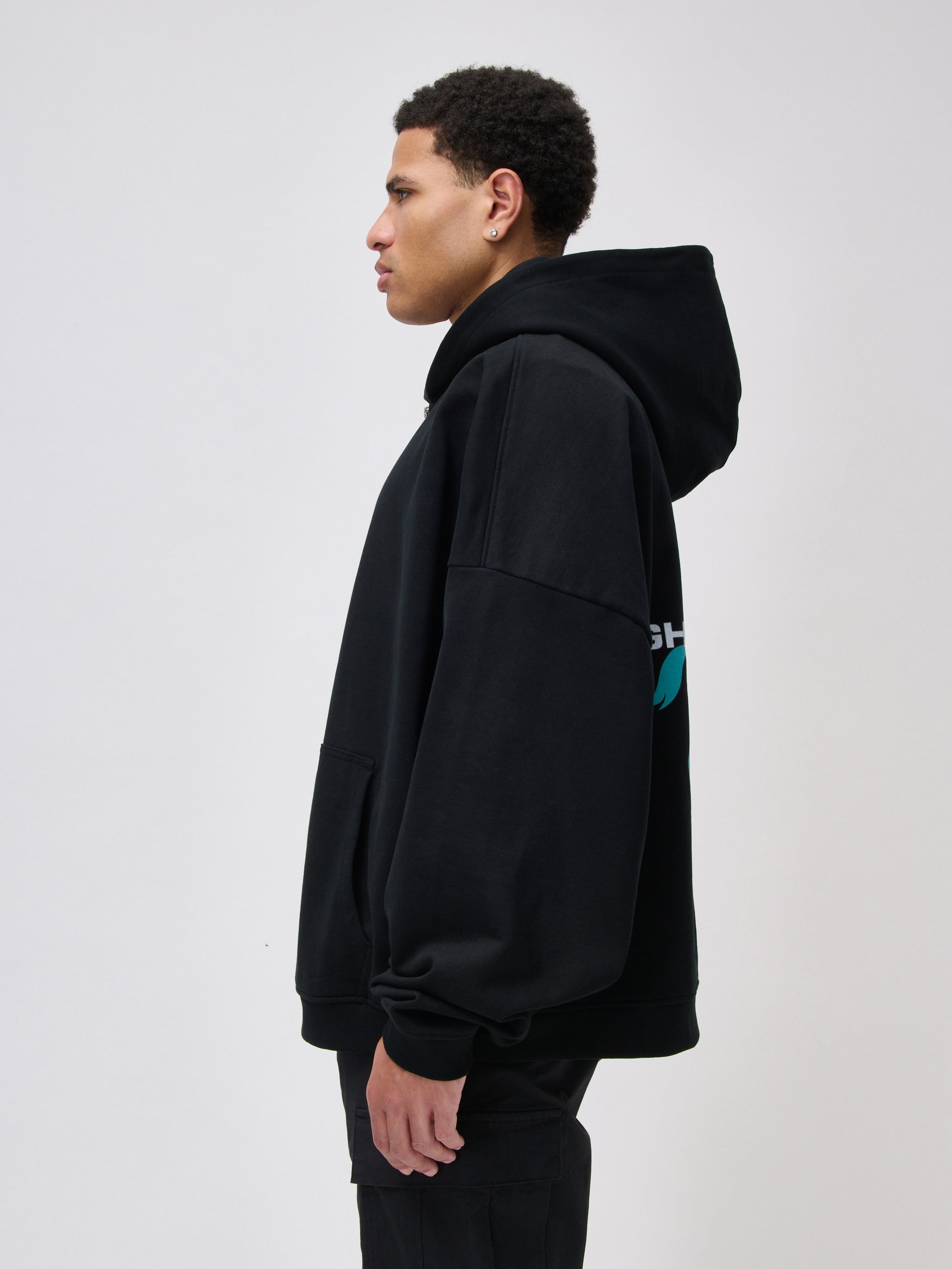 Zip Hoody Rider Blue