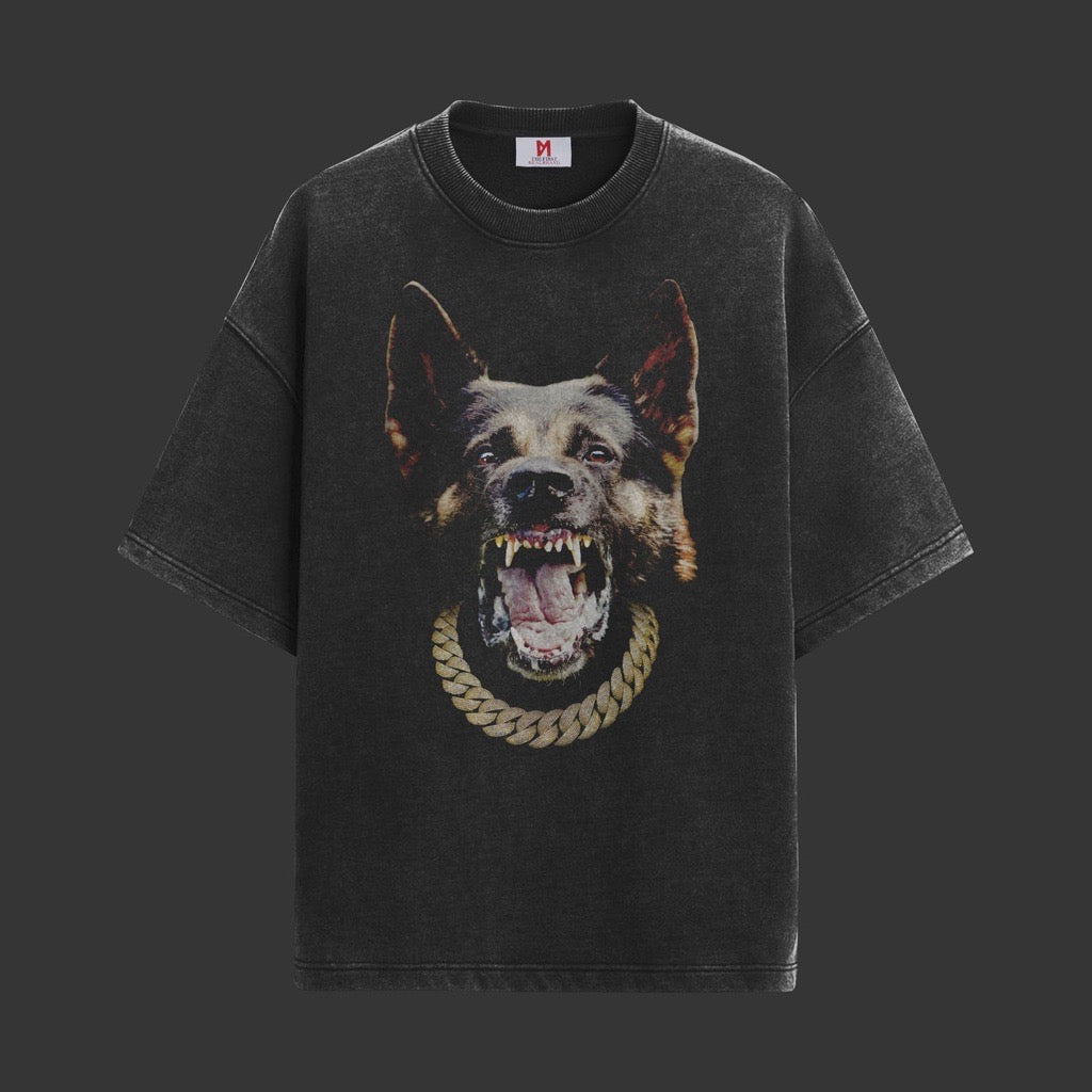 T-Shirt Dog dark grey