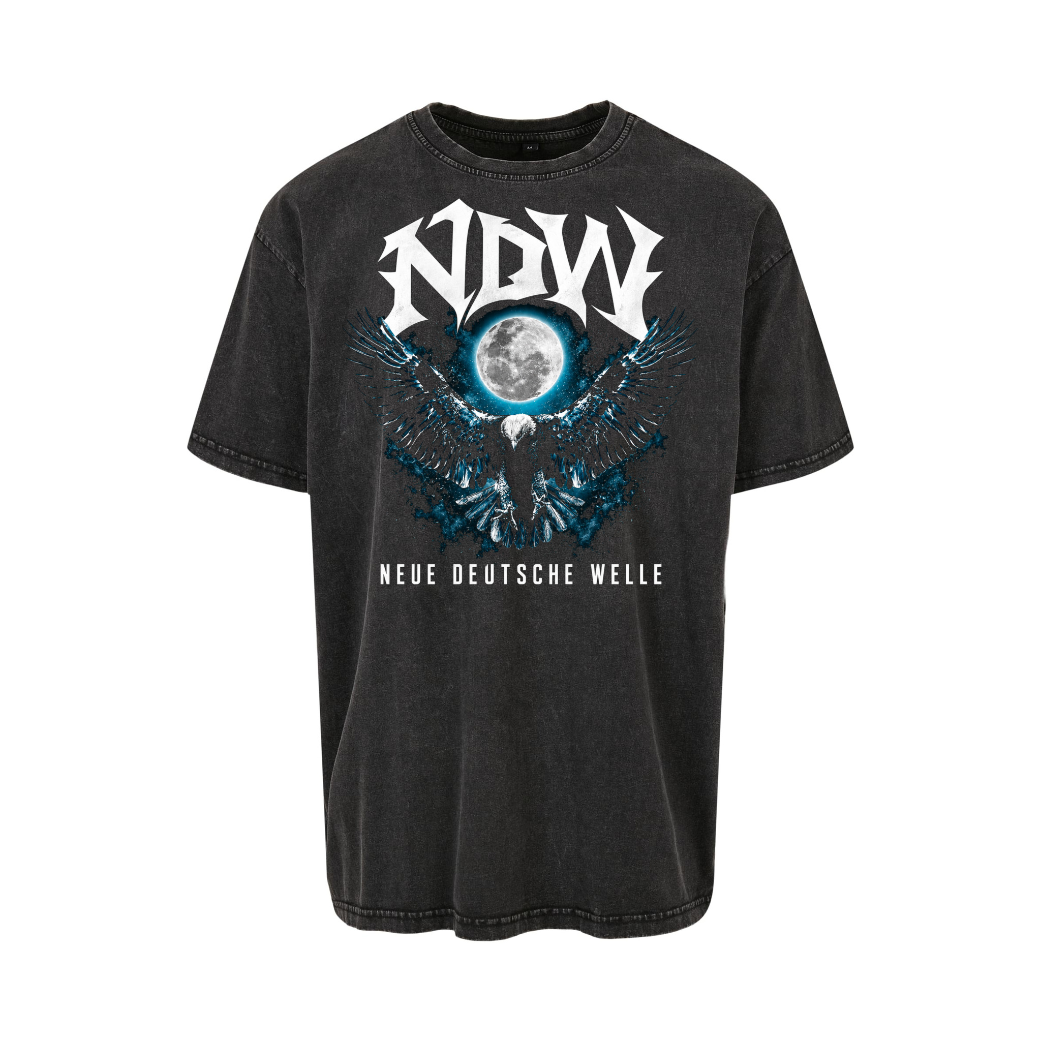 Fler - NDW Mond-Adler - Acid Washed Oversized T-Shirt
