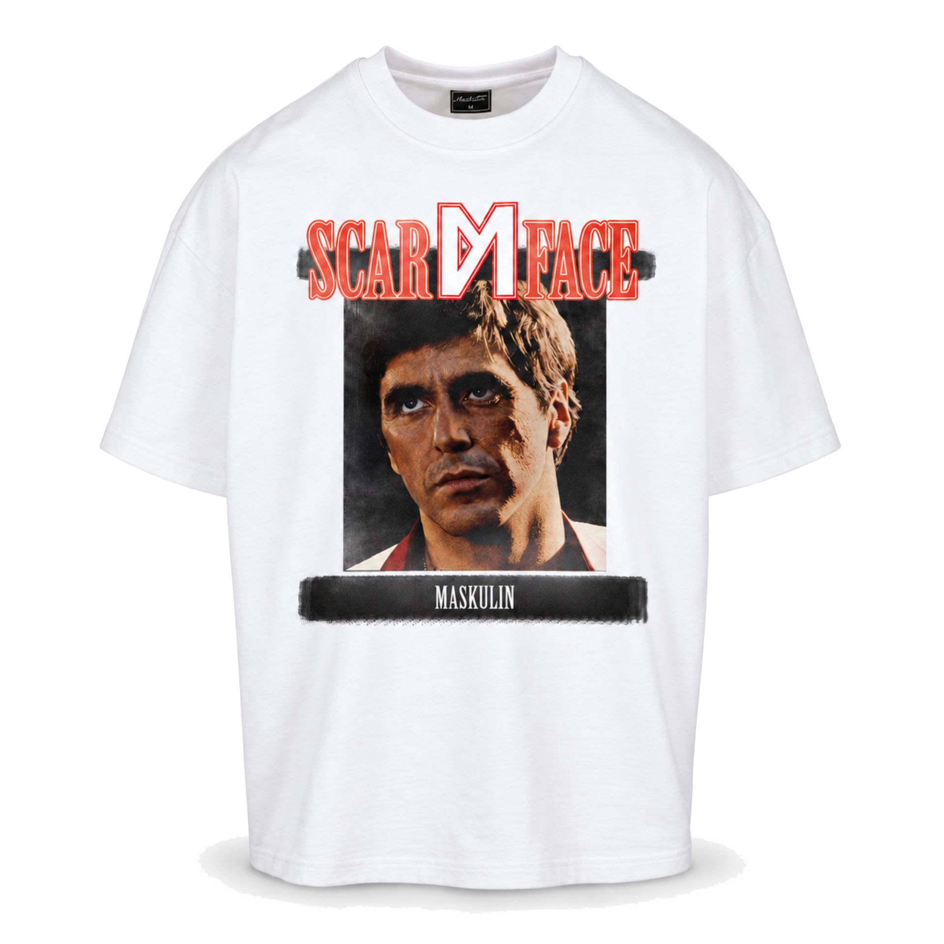 Maskulin - Montana - Oversized T-Shirt Weiß