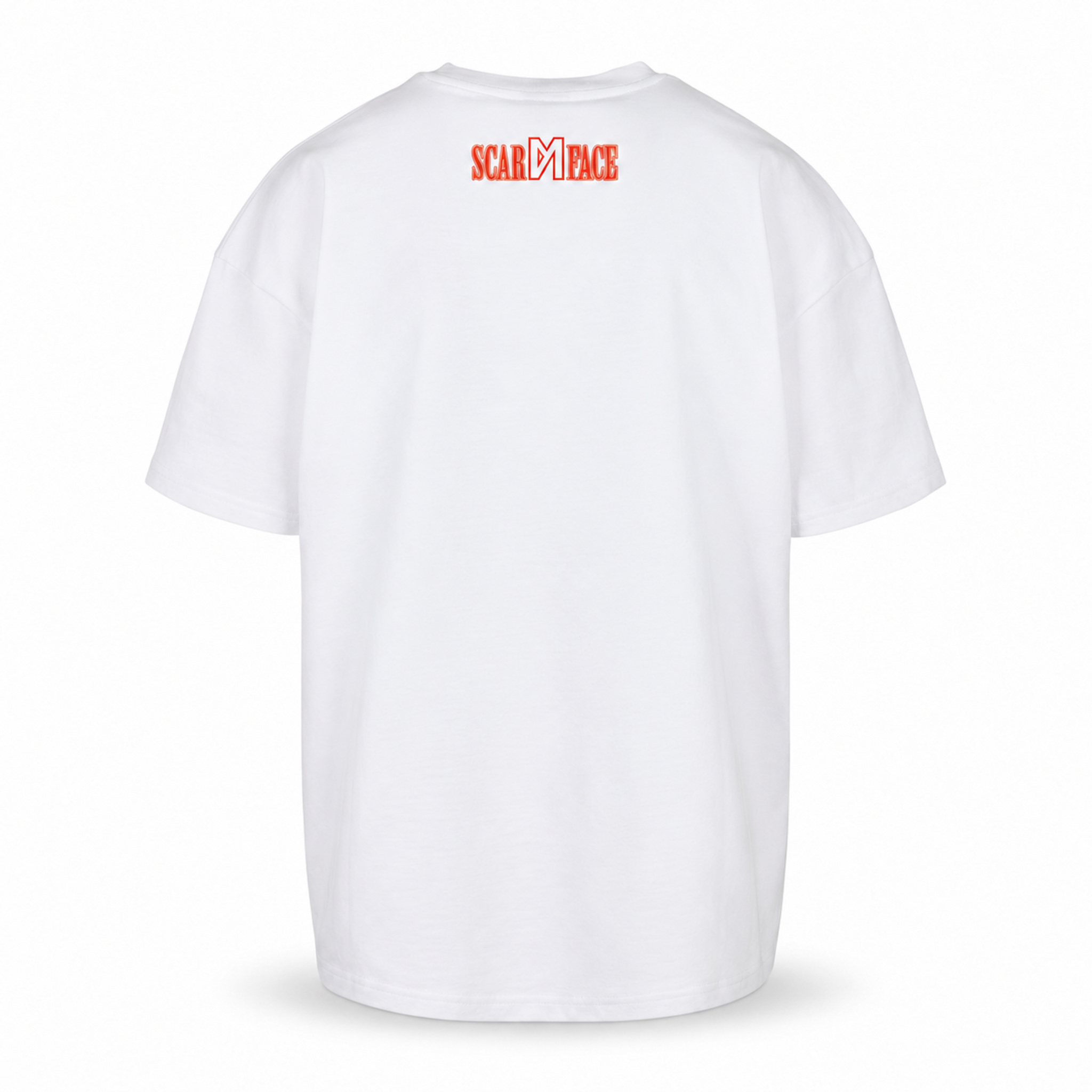 Maskulin - ScarFace 2 - Oversized T-Shirt Weiß