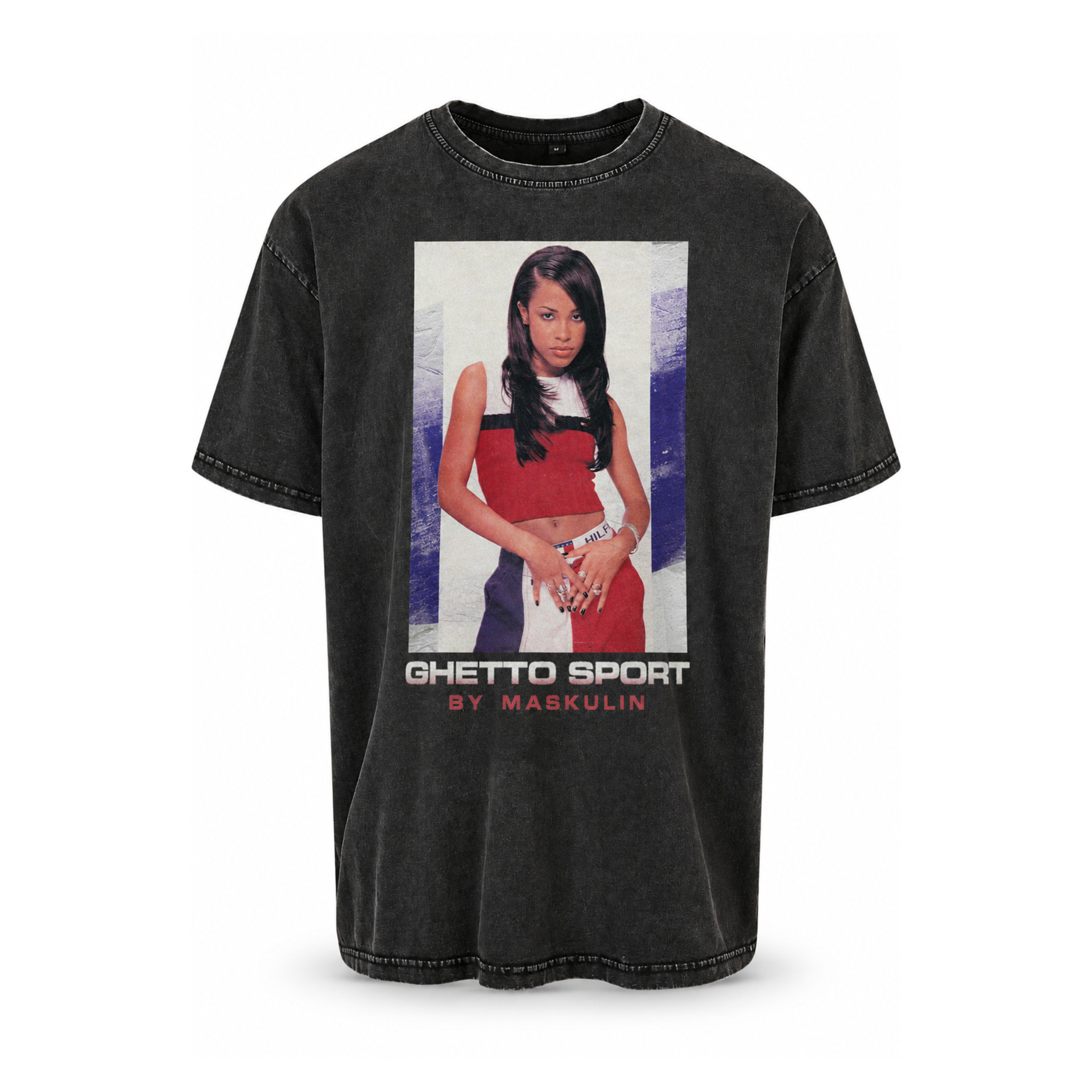 Maskulin - Aaliyah - Acid Washed Oversized T-Shirt